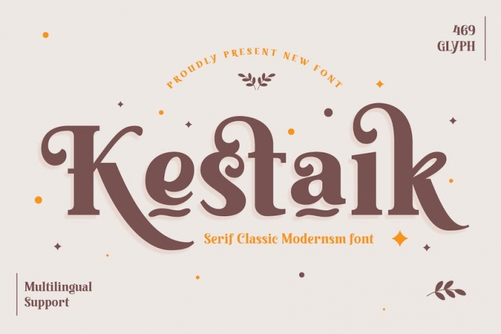 Kestaik – Classic Serif font Font Download