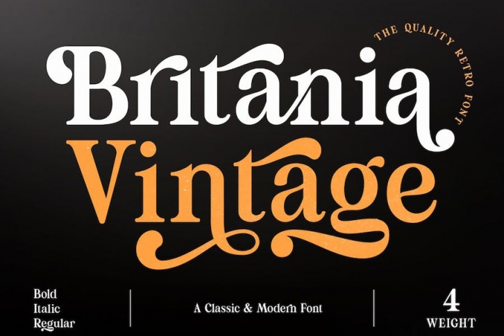 Britania Vintage Font Download