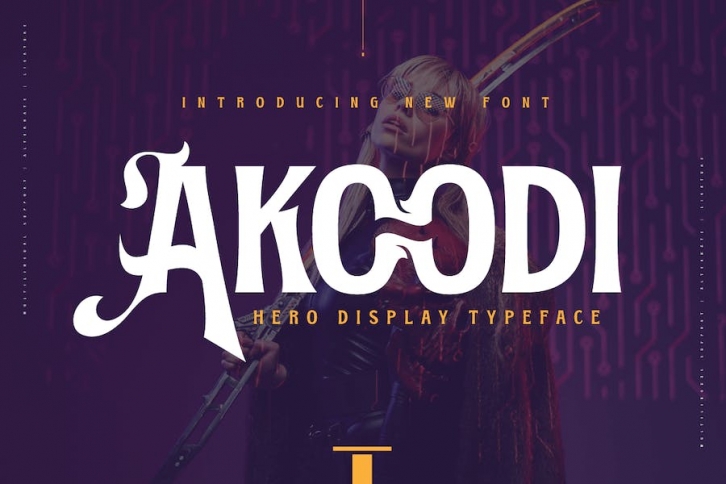 Akoodi â€“ Display Hero Font Font Download