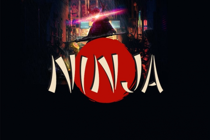 Ninja japan style font Font Download