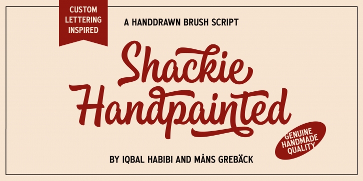 Shackie Handpainted PERSONAL Font Download