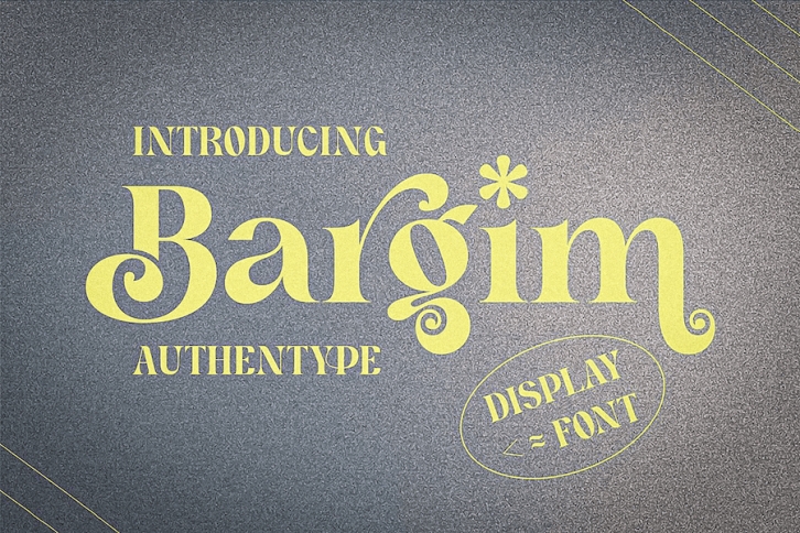 Bargim - Modern Display Font Font Download