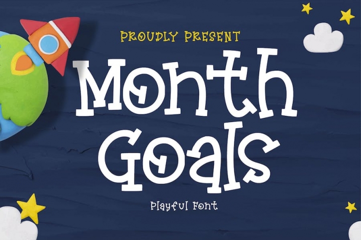 Monthly Goals A Playful Font Font Download