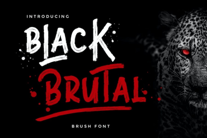 Black Brutal Brush Font Font Download