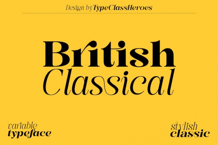 British Classical Font Download