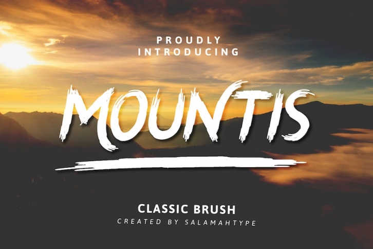 Mountis - Brush Font Font Download