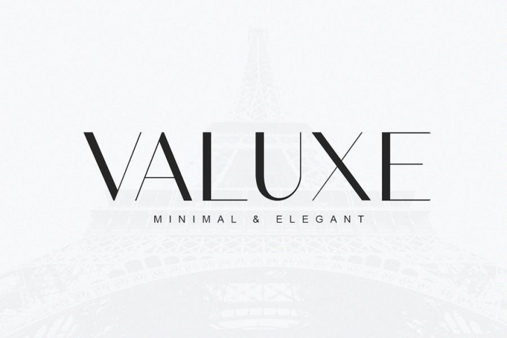 Valuxe - Minimal & Elegant Font Download