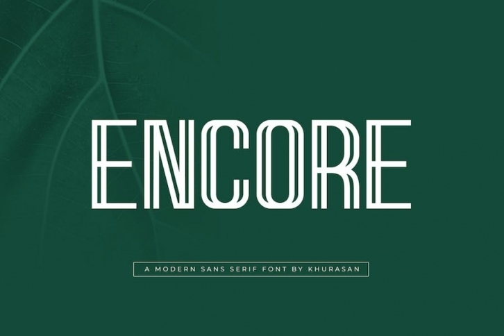 Encore Font Download