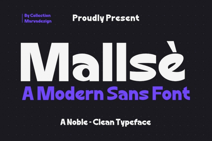 Mallse - A Modern Sans Serif Font Font Download