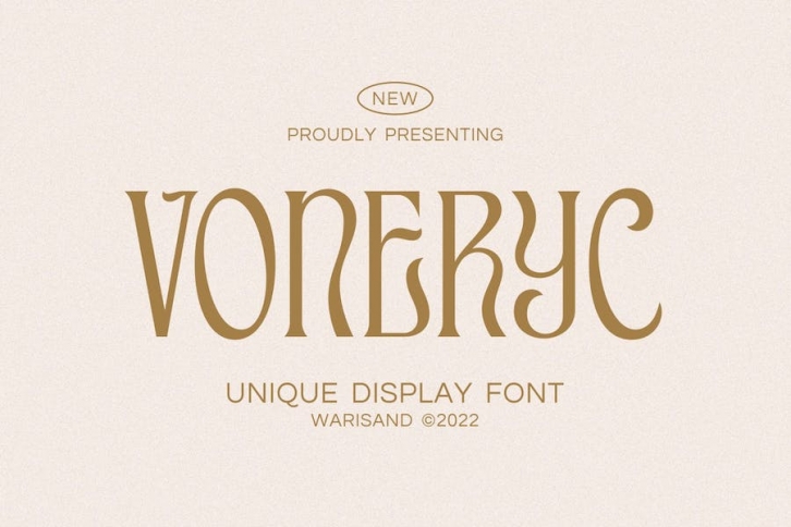 Voneryc - Unique Font Font Download