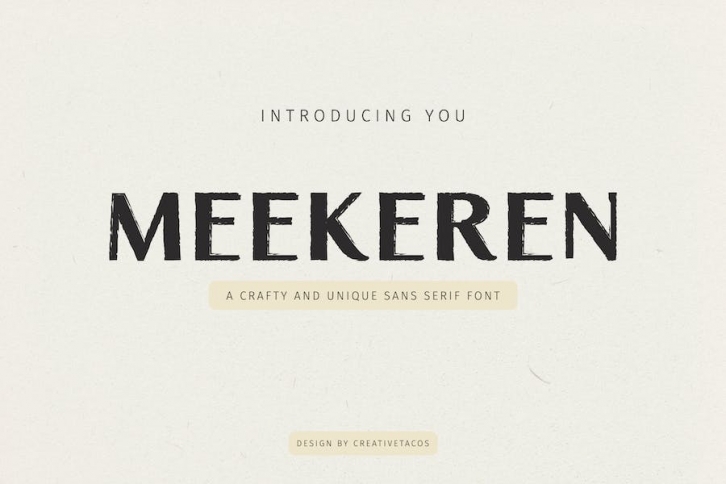 Meekeren Sans Serif Font Font Download