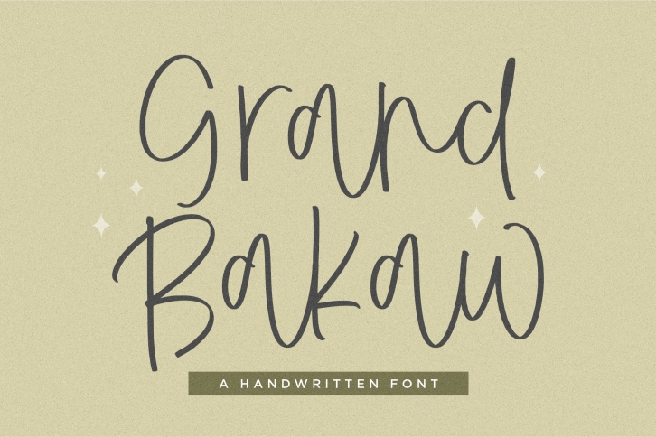 Grand Bakaw Font Download