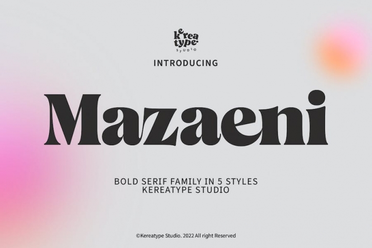 Mazaeni Font Download