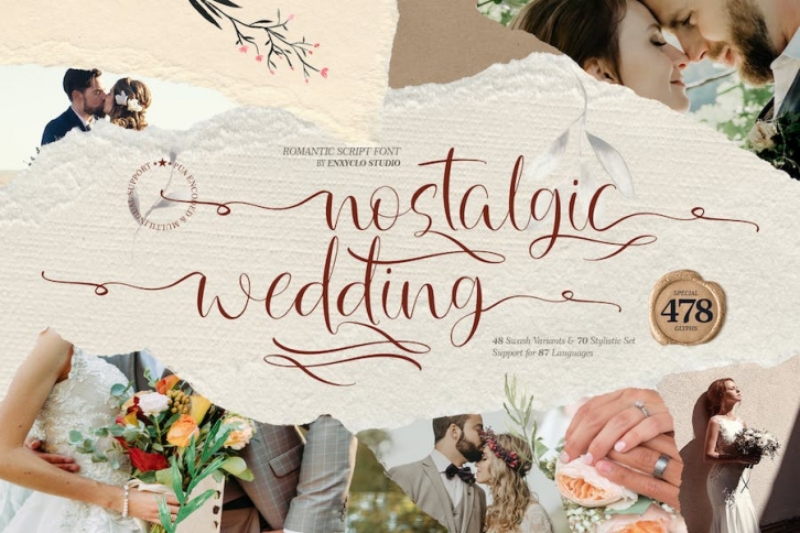 NCL Nostalgic Wedding - Script Romantic Font Font Download