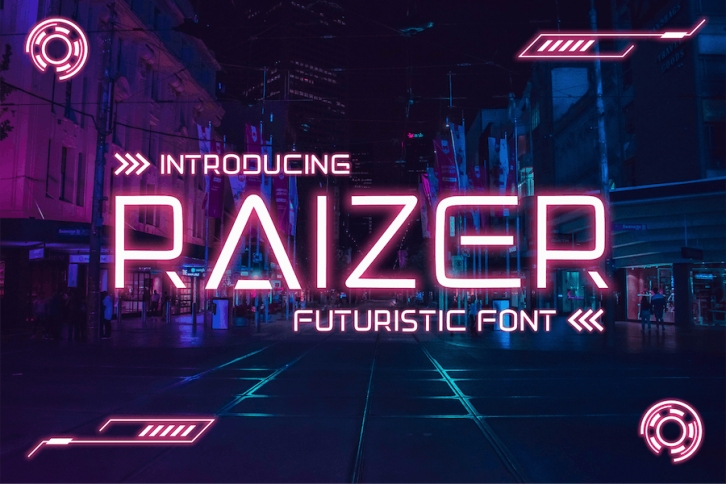 Raizer Futuristic Font Font Download