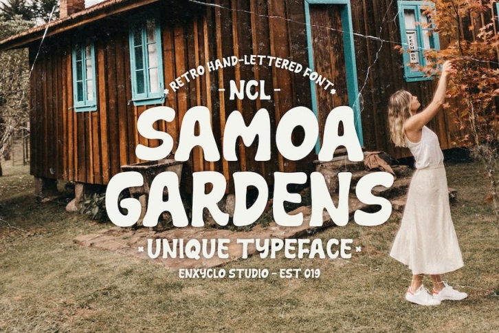 NCL SAMOA GARDENS - Retro Chic Handwritten Font Font Download