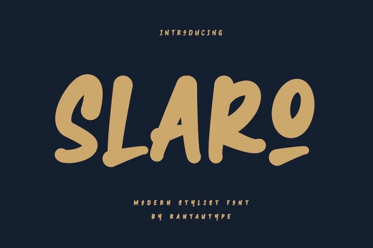 Slaro Modern Stylish Font Font Download
