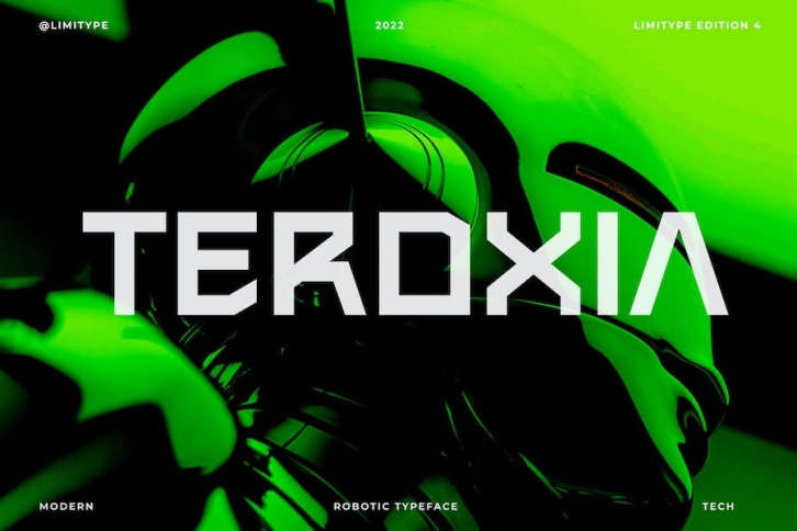 Teroxia Pro - Modern Robotic Font Font Download
