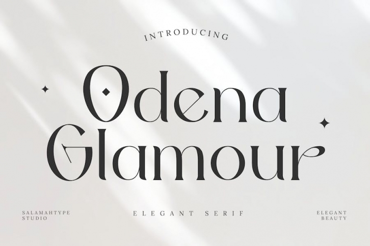 Odena Glamour - Elegant Serif Font Font Download