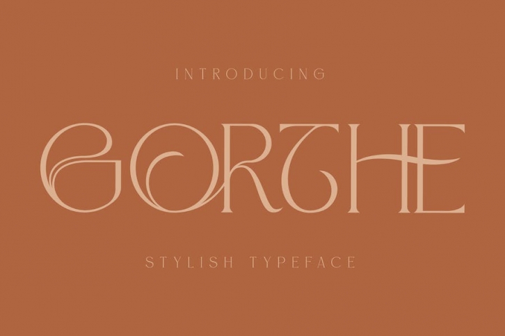 Gorthe Stylish Typeface Font Font Download
