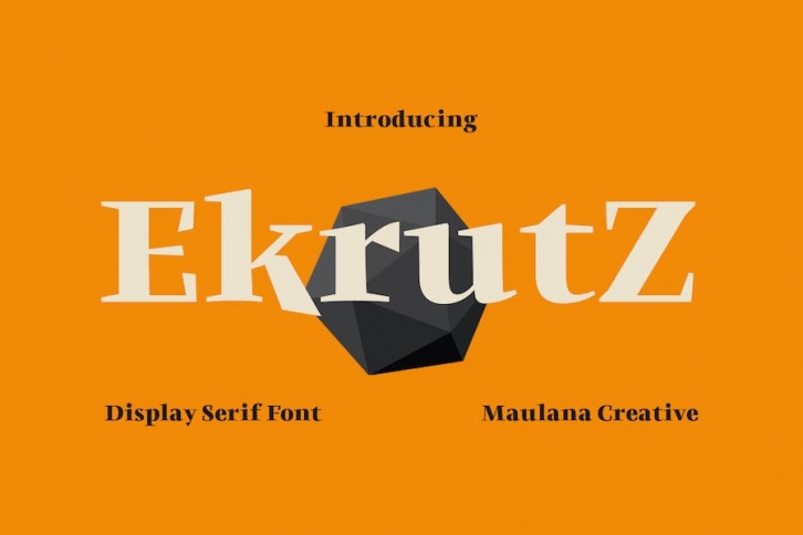 Ekrutz Display Serif Font Font Download