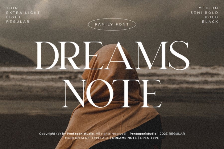 Dreams Note | Family Serif Font Font Download