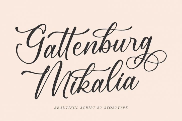 Gattenburg Mikalia Script Font Font Download