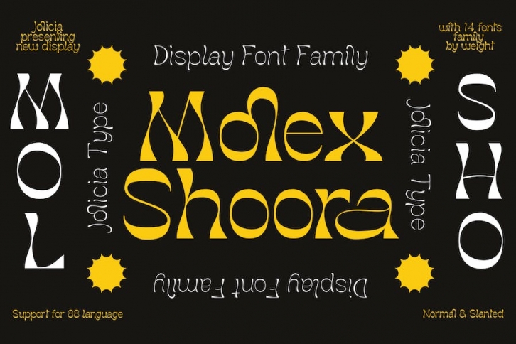 Molex Shoora | Reverse Contrast Font Font Download
