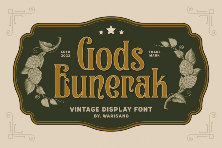Gods Eunorak - Vintage Font Font Download