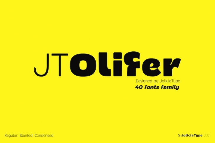 JT Olifer | Sans 40 Fonts Family Font Download