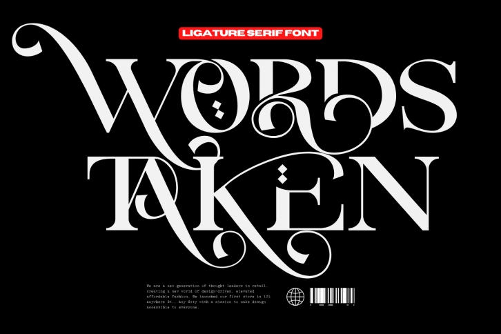 Words Take Font Download