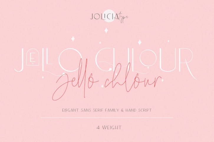 Jello Chlour | Girly font Font Download