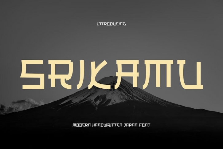 Srikamu - Modern Japanese Style Font Download
