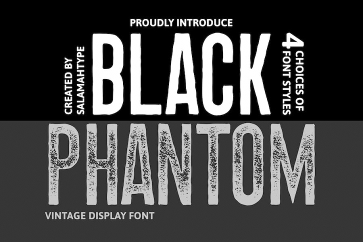 Black Phantom - Vintage Display Font Download