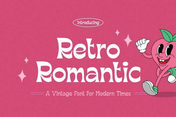Retro Romantic Font Font Download
