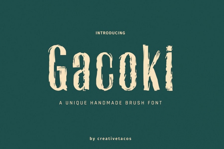 Gacoki Brush Font Font Download