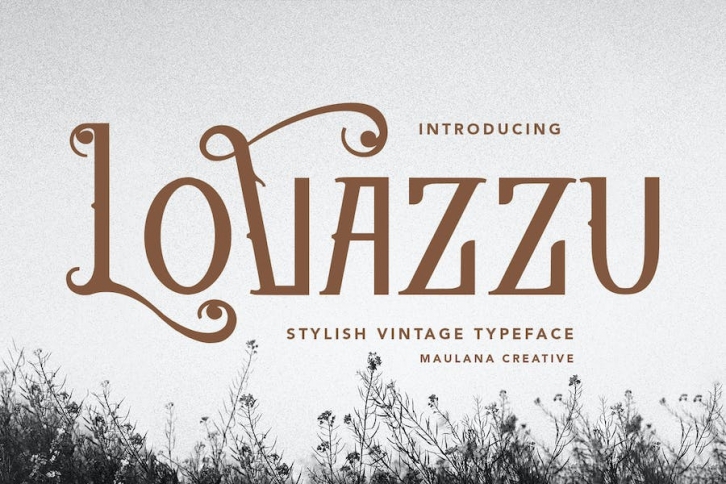 Lovazzu Stylish Vintage Typeface Font Download