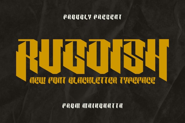 RUGOISH - Blackletter Font Font Download