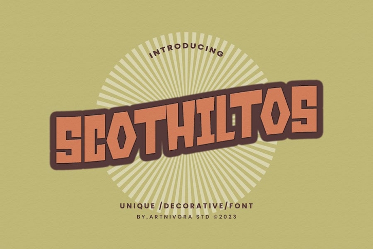 Scothiltos - Decorative Fonts Font Download