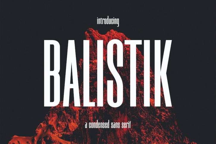 Balistik - A Condensed Sans Serif Font Download