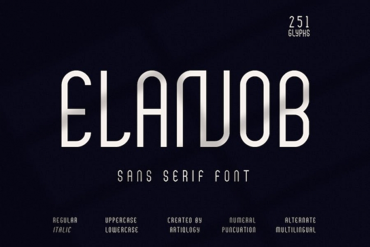 Elanob Logo Font Font Download