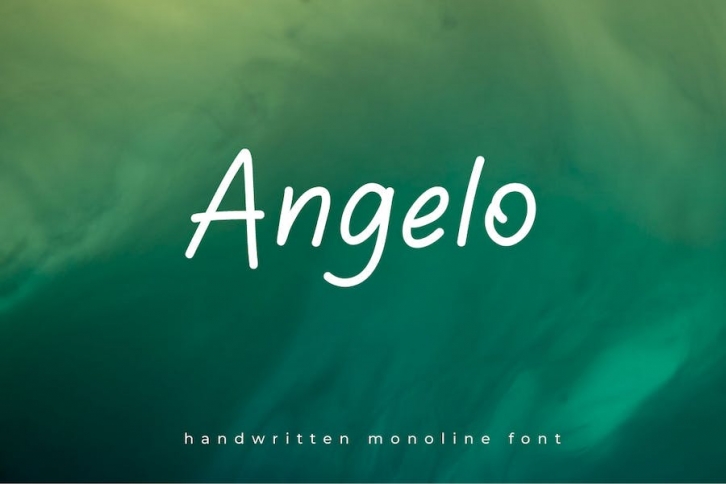 Angelo - Handwritten Monoline Font Font Download