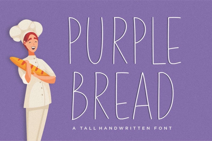Purple Bread Handwriting Font Font Download
