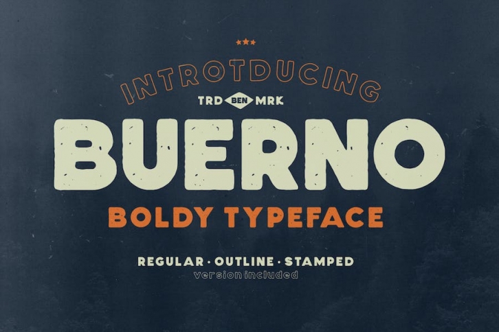 Buerno- Boldy Typeface Font Download