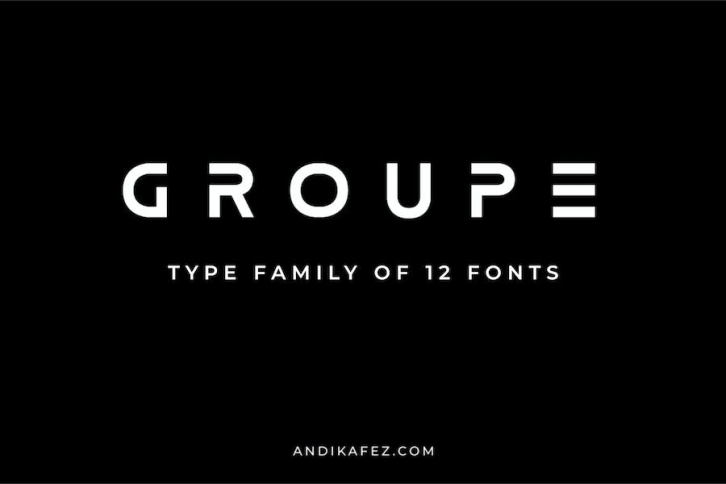Groupe Sans Serif Font Family Font Download