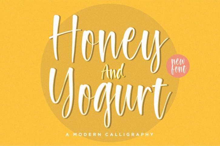 Honey and Yogurt Handwriting Font Font Download