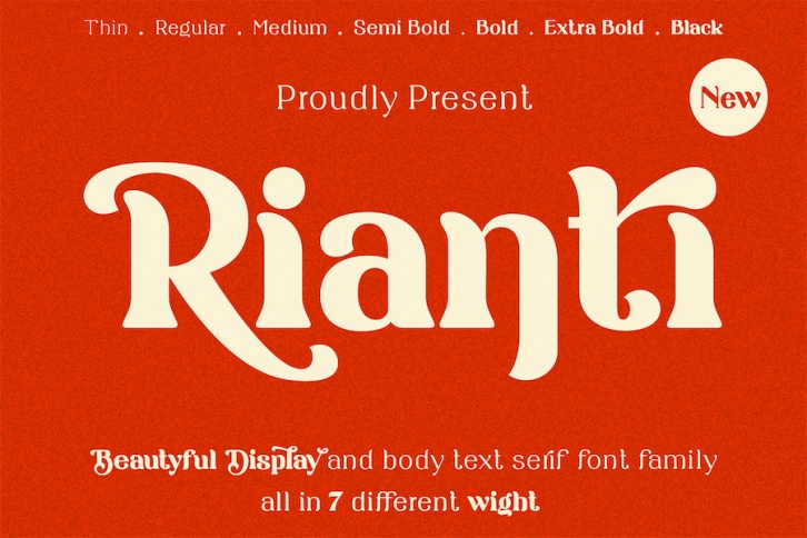 Rianti - Font Family Font Download