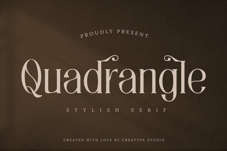 Quadrangle Stylish Serif Font Download