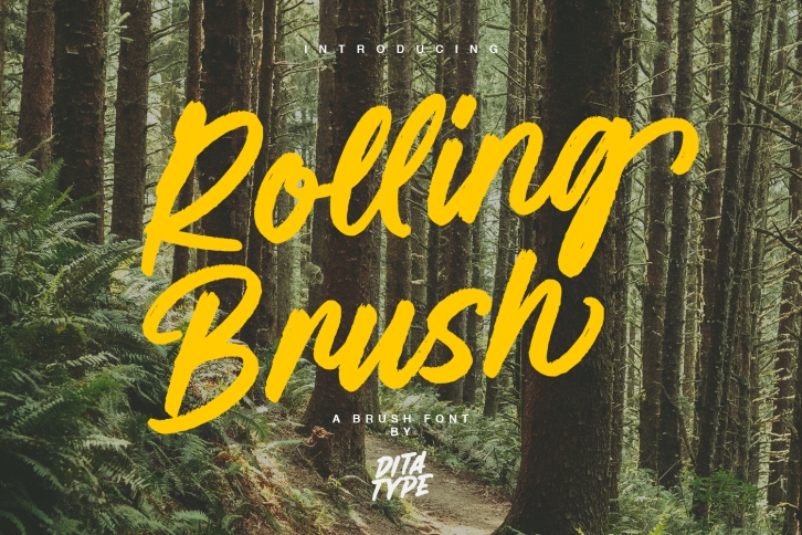 Rolling Brush Font Download