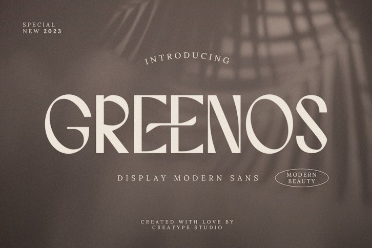 Greenos Display Modern Sans Font Download